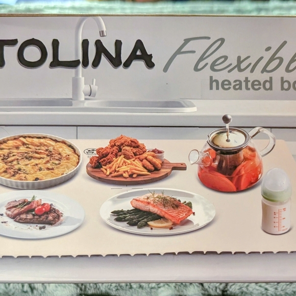 New TOLINA Flexible Heated Board- Child lock, Timer, Heat Settings 24"W X 14"L - Picture 2 of 9